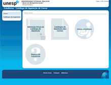 Tablet Screenshot of catalivros.biblioteca.bauru.unesp.br