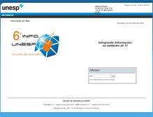 Tablet Screenshot of info06.ai.unesp.br