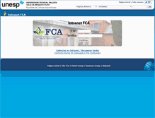 Tablet Screenshot of intranet.fca.unesp.br